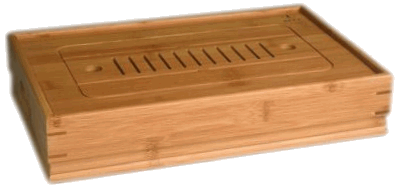 18069 - Bambus Tablett für Gongfu Cha Bambus Tablett für Gongfu Cha