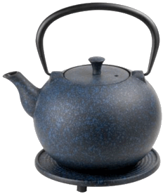 20384 - Eisenkanne Tama blau mit Untersatz 1,0 l Eisenkanne Tama blau mit Untersatz