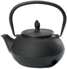 GK-08 China Teekessel Arare schwarz 0,8 l China Teekessel Arare schwarz